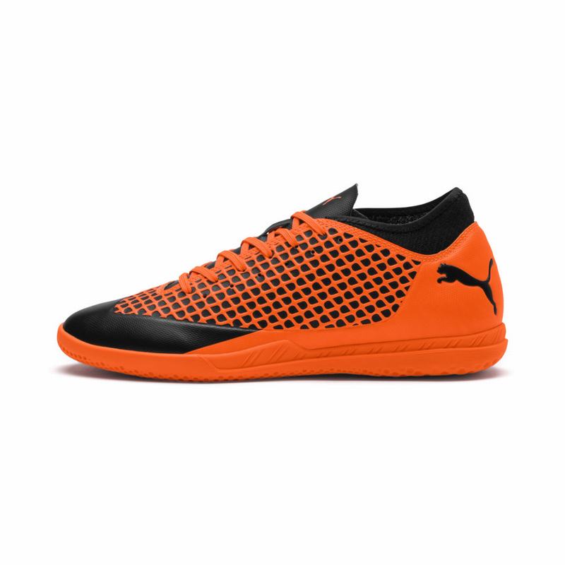 Chaussure de Foot Puma Future 2.4 It Homme Noir/Orange Soldes 451VENOP
